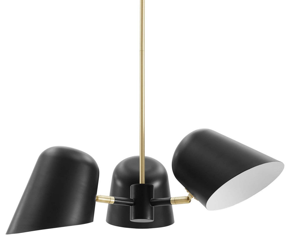 Briana 3-Light Pendant Light Black -5301