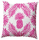 Pineapple Leaves Decorative Throw Pillow, Orchid, 26"x26"