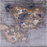 Ahgly Company Indoor Square Mid-Century Modern Area Rugs, 6' Square