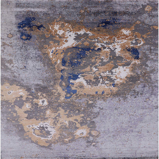 Ahgly Company Indoor Square Mid-Century Modern Area Rugs, 6' Square