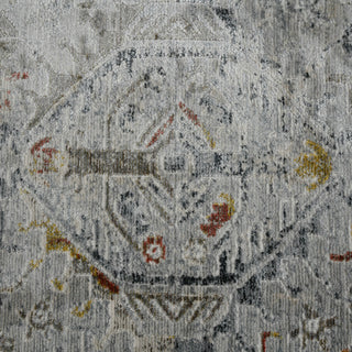 Fairmont Hennasie Area Rug, Silver, 5'3" x 7'10", Bordered
