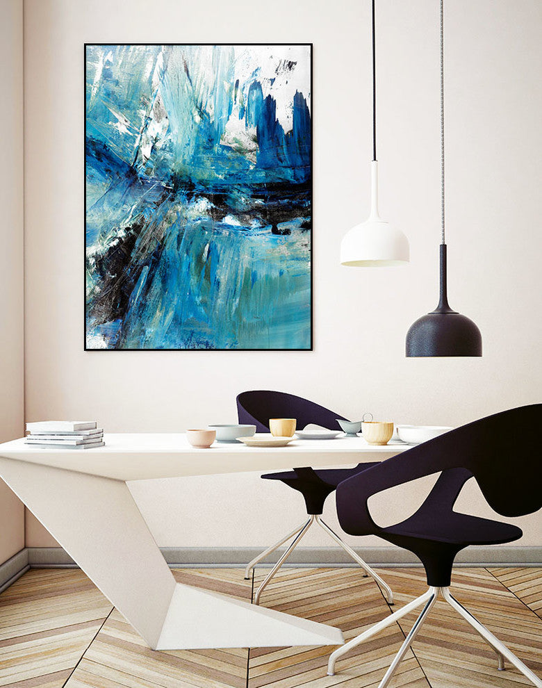 "Glimpse" Art block Framed Canvas, 16"x20"