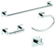 Pamex Vina Collection Set With 24" Towel Bar, Chrome