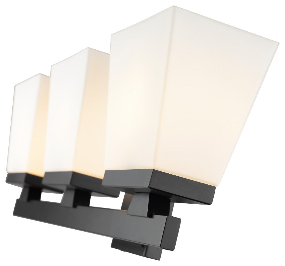 Zlite 1937-3V-MB 3-Light Vanity, Etched Opal