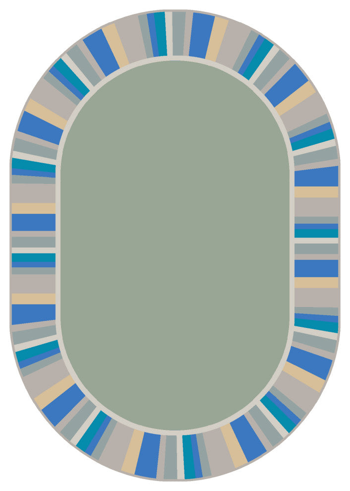 Off the Cuff, Sage, 7'8"x10'9" Oval