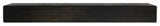 Rustic Fireplace Mantel, Midnight Black, 60" L X 5.5" H X 6.25" D