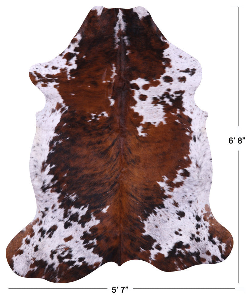 6' 8" X 5' 7" Natural Cowhide Rug C2281