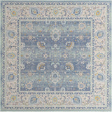 Rug Unique Loom Whitney French Blue Square 8' 0 x 8' 0