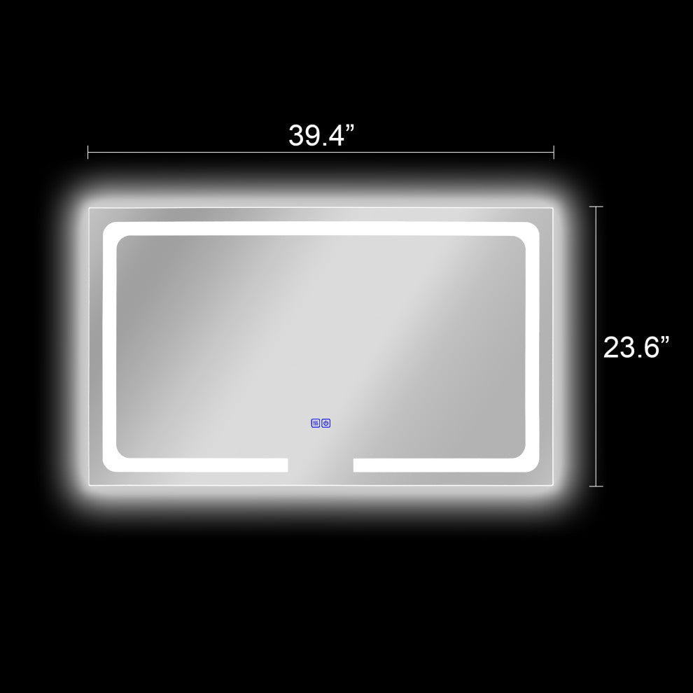 CHLOE Lighting LUMINOSITY Rectangular TouchScreen LED Mirror