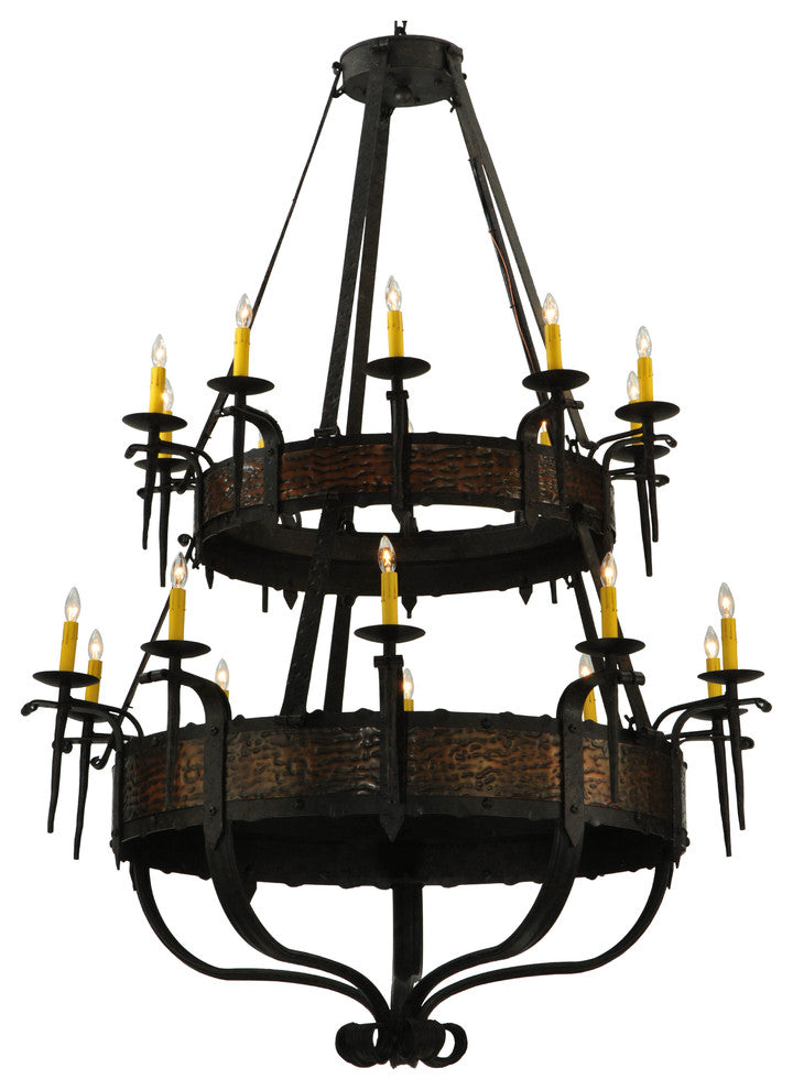 48 Wide Costello 20 LT Two Tier Chandelier