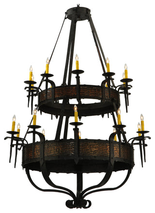 48 Wide Costello 20 LT Two Tier Chandelier