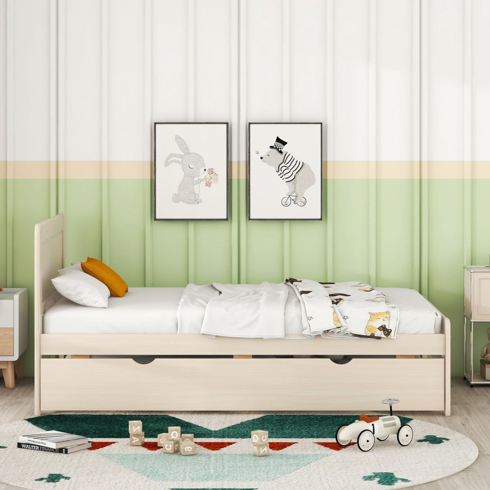 Gewnee Modern Design Twin Size Platform Bed Frame
