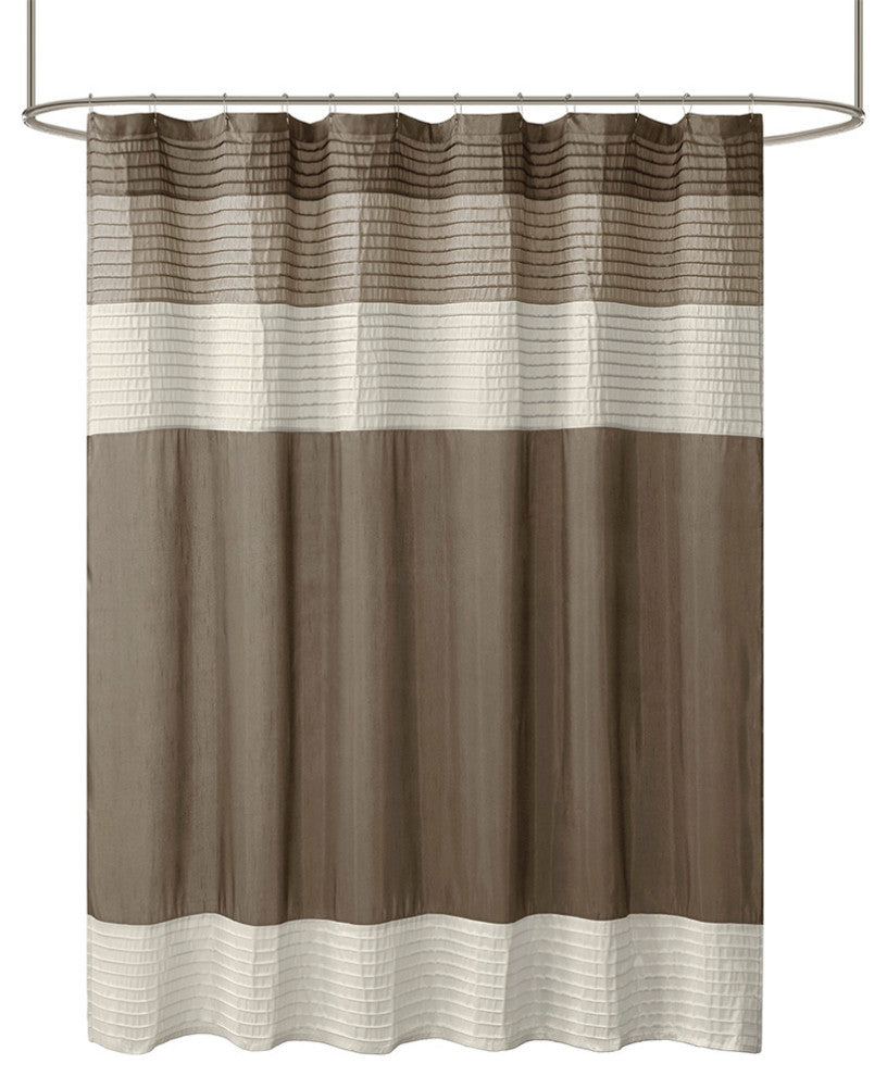 Madison Park Amherst Faux Silk Shower Curtain