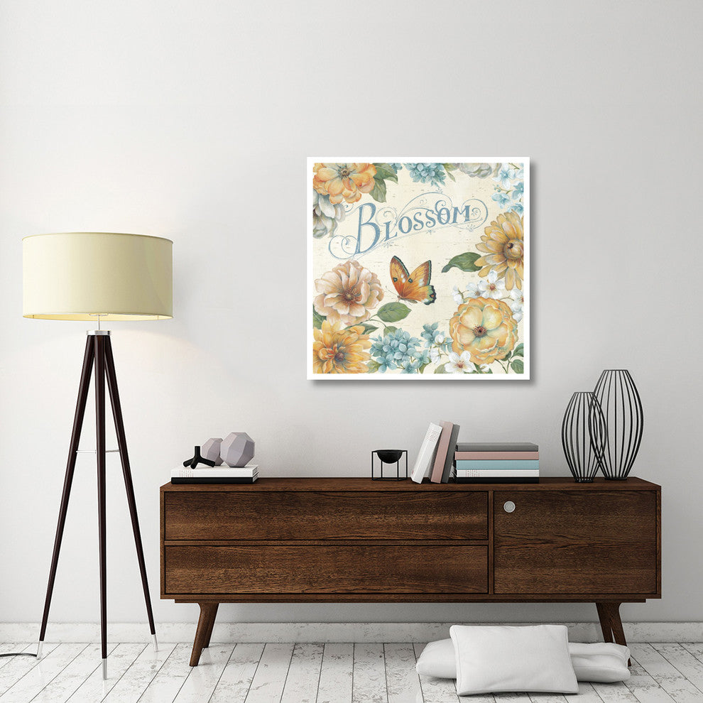 "Butterfly Bloom II" Digital Paper Print by Daphne Brissonnet, 38"x38"