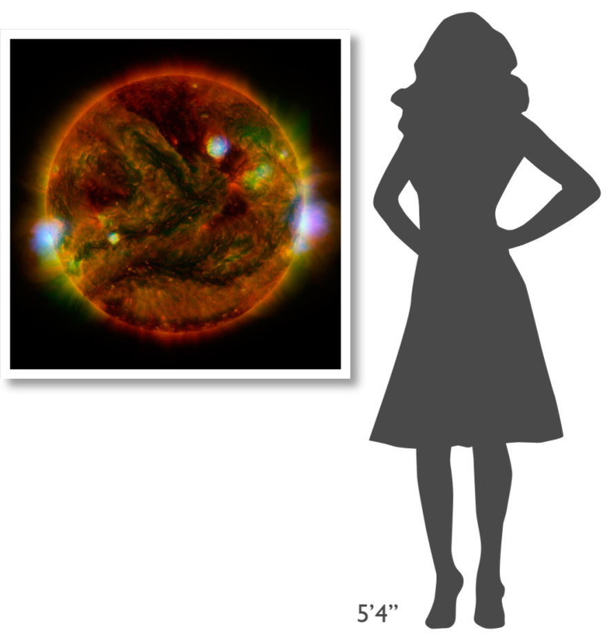 "The Sun, taken by NuSTAR, April 29, 2015" Digital Paper Print by NASA, 38"x38"