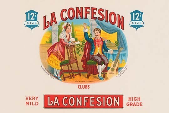 La Confession Cigars- Fine Art Giclee Print 24" x 36"