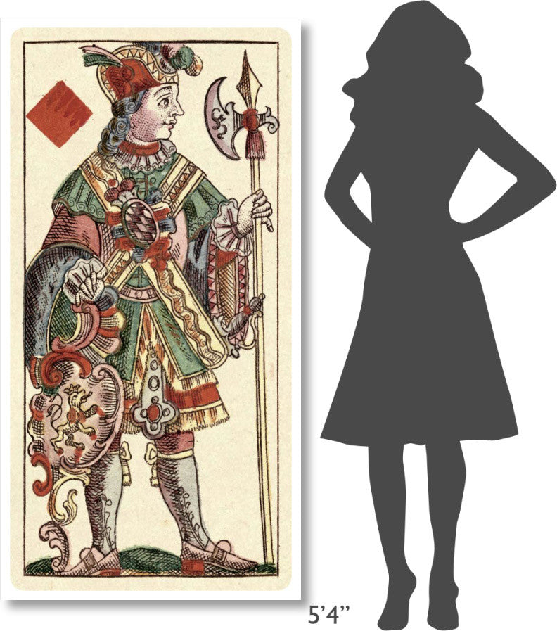 "Knave of Diamonds (Bauern Hochzeit Deck)" Paper Art, 32"x62"