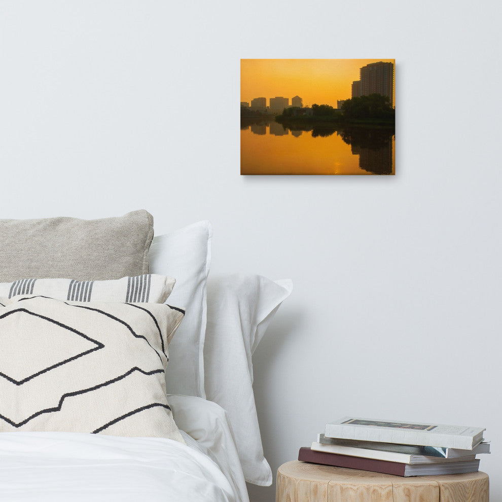 Wilmington at Sunrise Landscape Photography Canvas Wall Art Print, 12" X 16"