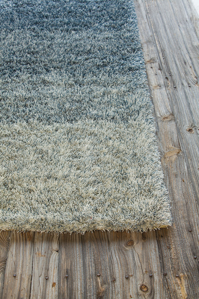 Atlantis Ombre Contemporary Area Rug, Blue, 7'9"x10'6"