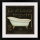 "Bain De Luxe I" Black Framed Art Print, 28"x28"x1"