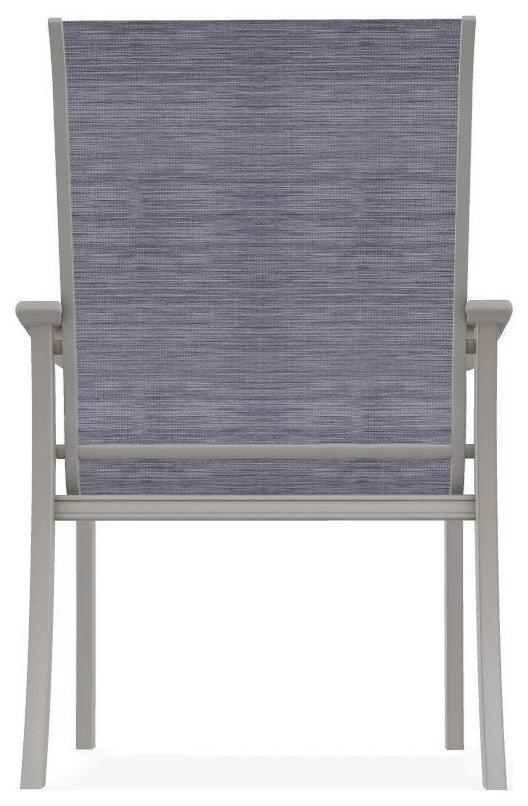 St. Catherine Sling Outdoor Armchair, Brooks/Warm Gray
