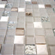 Glass, Metal and Stone Mosaic Tile, Mini TeseoCollection, Nana, Square, Sample
