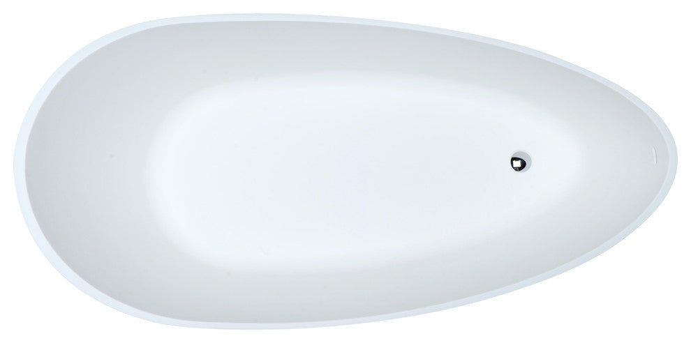 Dune Freestanding Soaker Tub II, Satin White