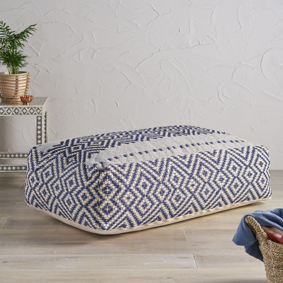 Gardinier Boho Rectangular Bean Bag Ottoman