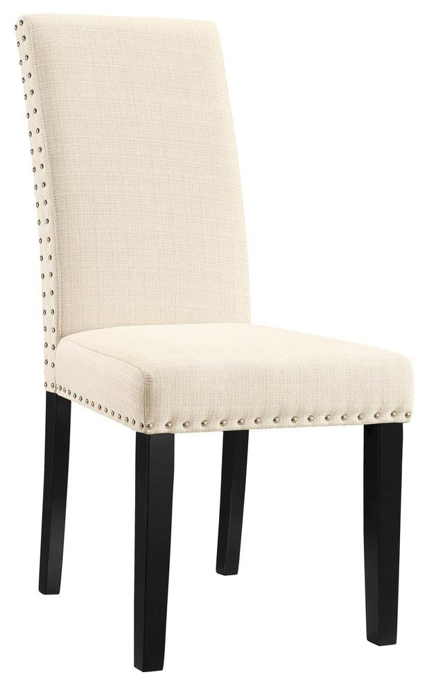 Beige Parcel Dining Side Chair Fabric Set of 2