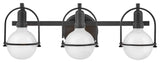 Hinkley Lighting 53773 Somerset 3 Light 25"W Bathroom Vanity - Black