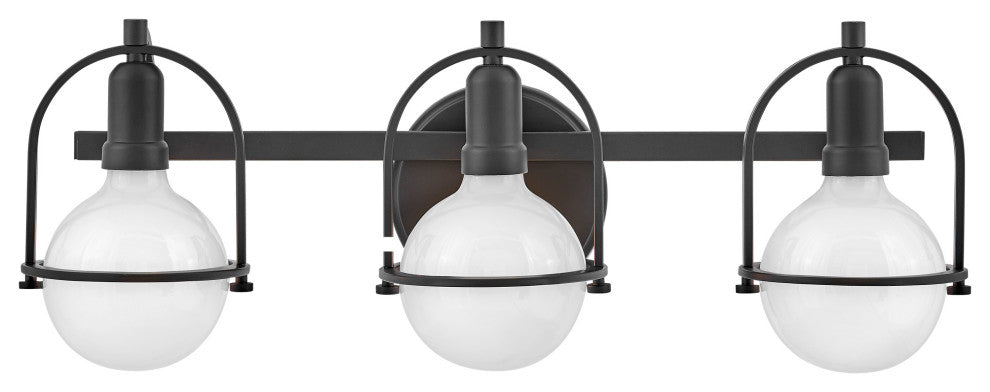 Hinkley Lighting 53773 Somerset 3 Light 25"W Bathroom Vanity - Black