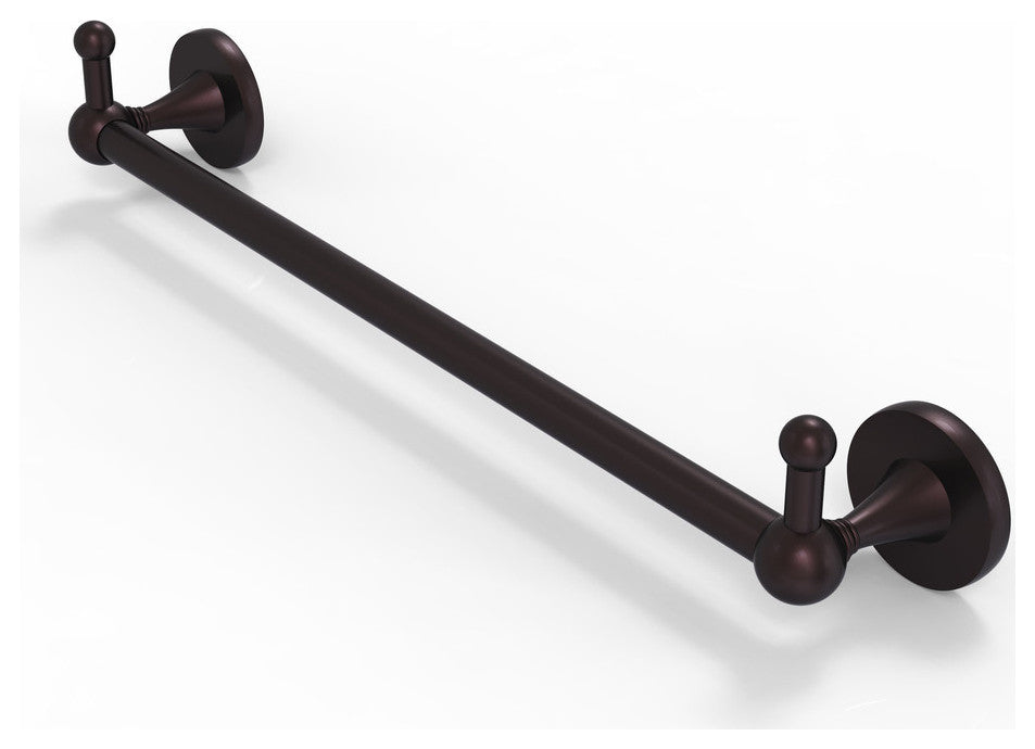 Shadwell 18" Towel Bar with Integrated Hooks, Antique Bronze