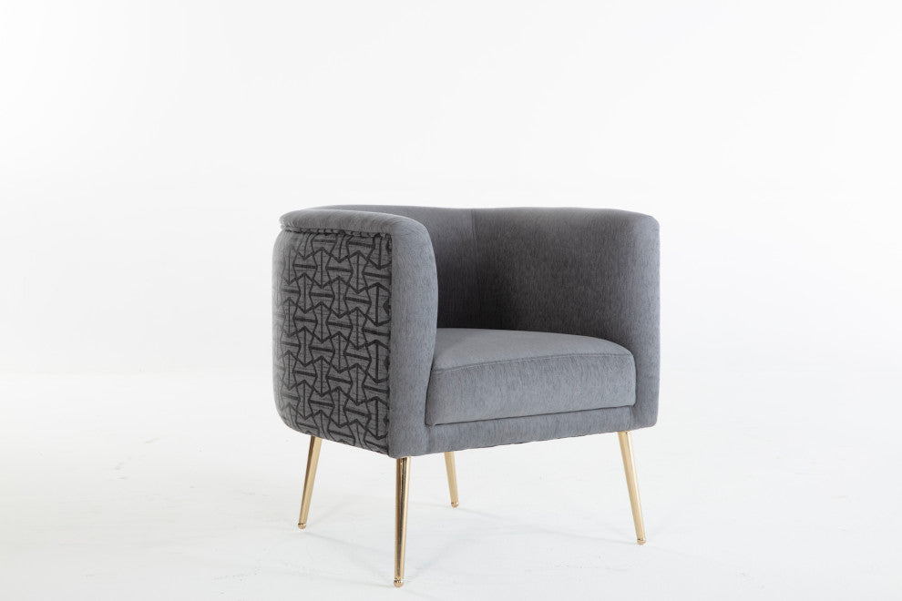 Cloak  Accent Armchair, Cloak Gray