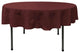 LA Linen Round Polyester Poplin, Burgundy, 72" Round