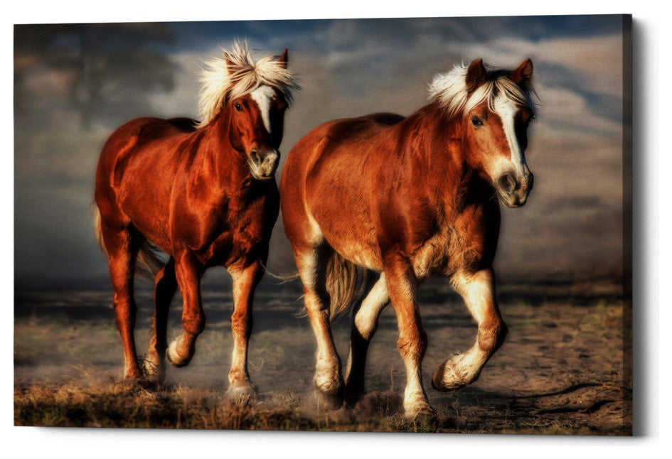 Epic Graffiti "Halfingers Trotting" Giclee Canvas Wall Art, 26"x40"