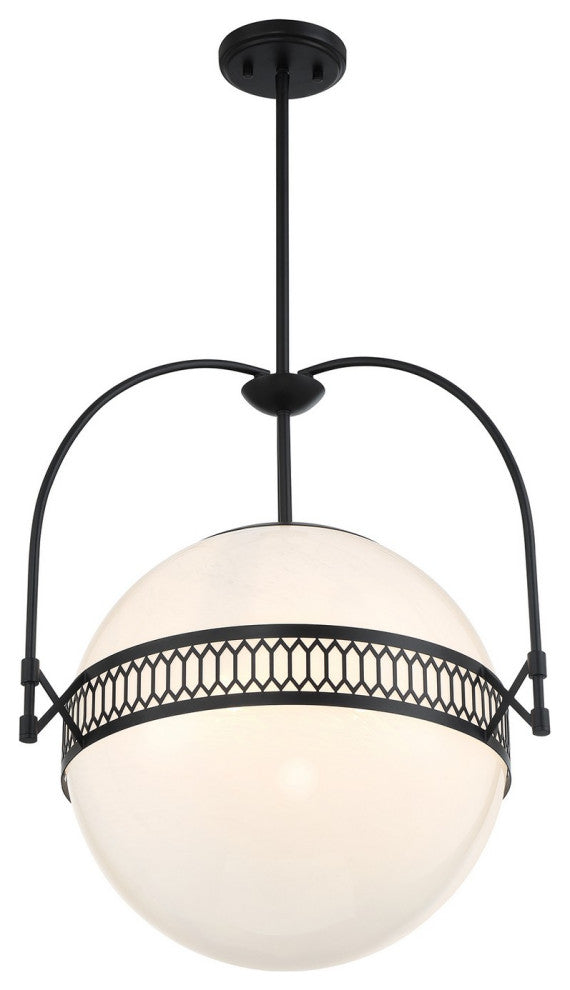 Thornhill 3-Light Pendant, Matte Black