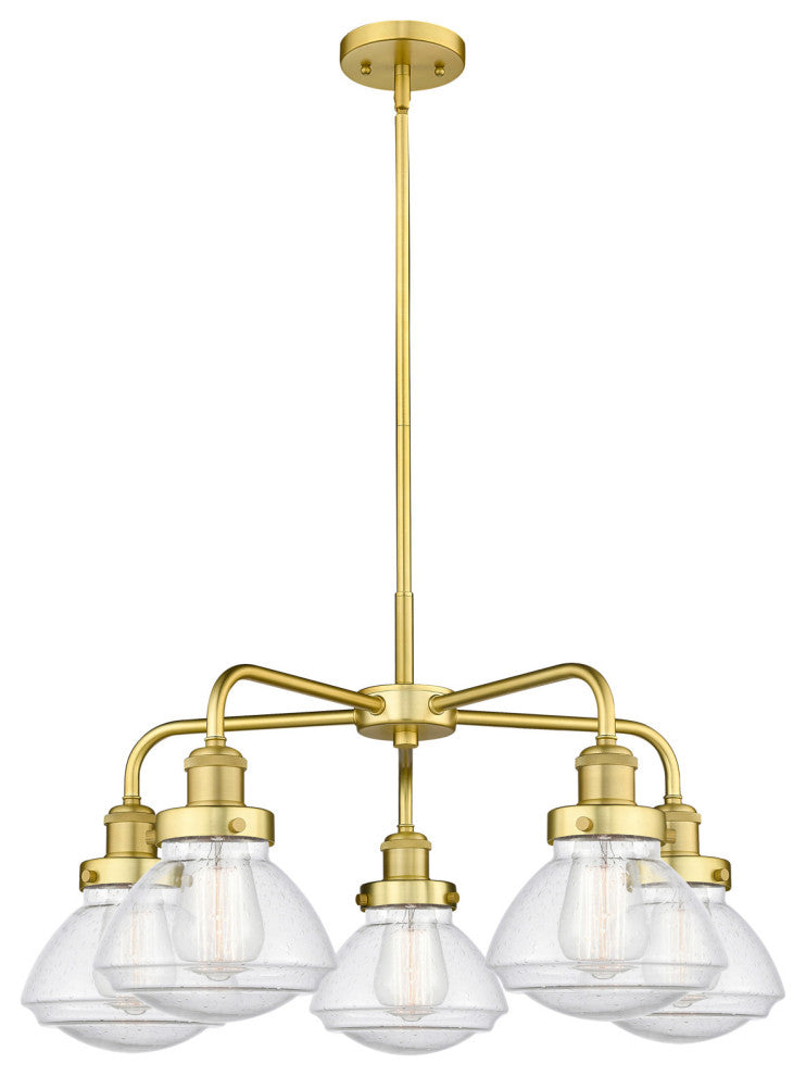 Innovations Lighting 916-5CR-14-25 Olean Chandelier Olean 5 Light - Antique