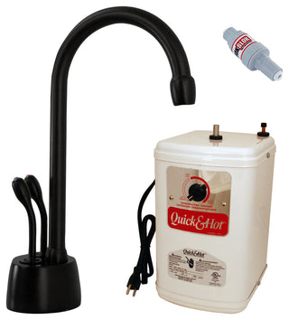 Develosah 2-Handle Hot and Cold Water Dispenser With Tank, Black