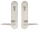 Ecco Lever, Tubular Entry, Double Cylinder, Satin Stainless Steel