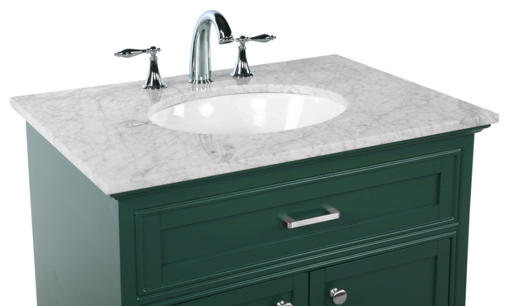 Amber Single Bathroom Vanity, Blue, Green, 30"