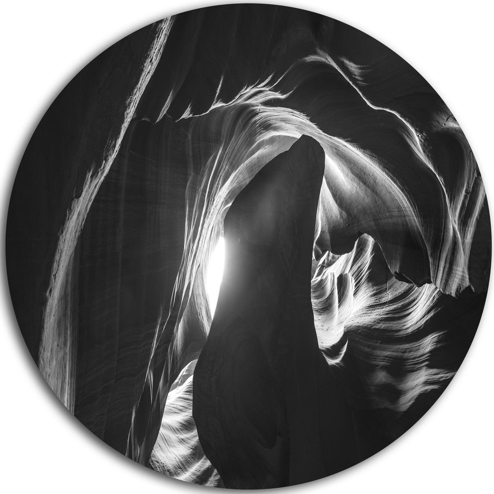 Antelope Canyon, Navajo, Landscape Photo Disc Metal Wall Art, 23"