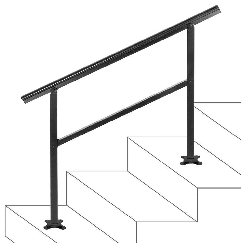Outdoor Handrails Aluminum Stair Railing Staircase Handrail, 4ft