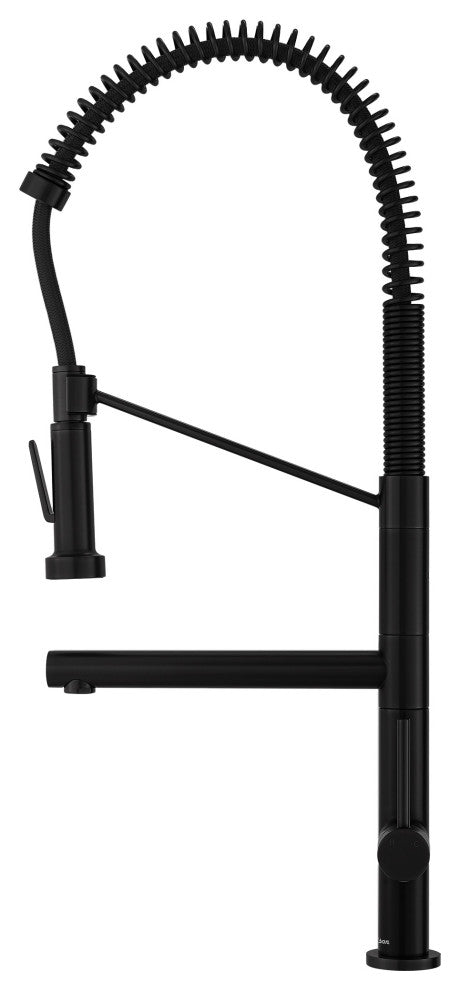 Nouvet Single Handle, Pull-Down Kitchen Faucet With Pot Filler, Matte Black