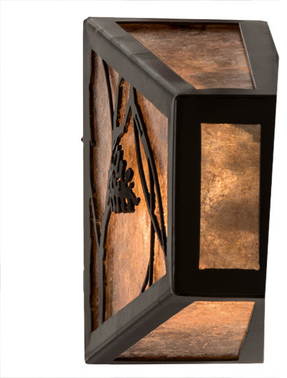 7 Wide Whispering Pines Wall Sconce