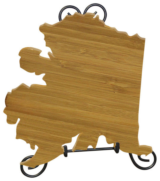 State Shaped Cutting Boards, Brown Richlite, Alaska
