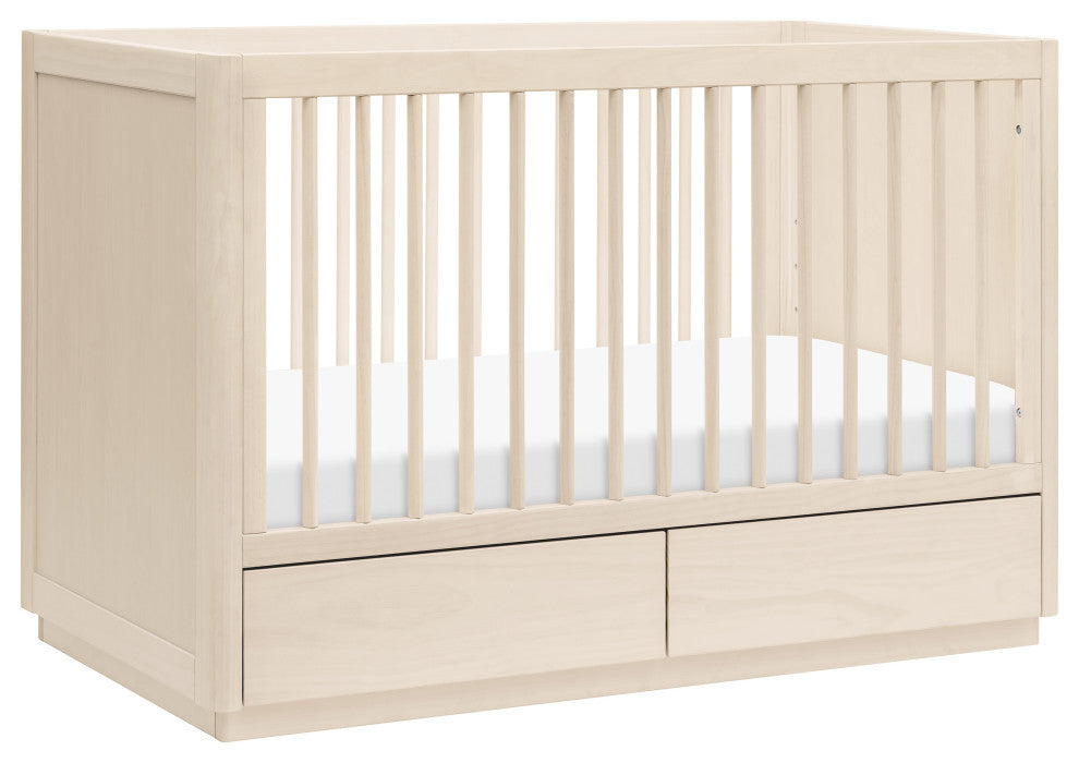 Bento 3-in-1 Convertible Storage Crib With Toddler Bed Conversion Kit