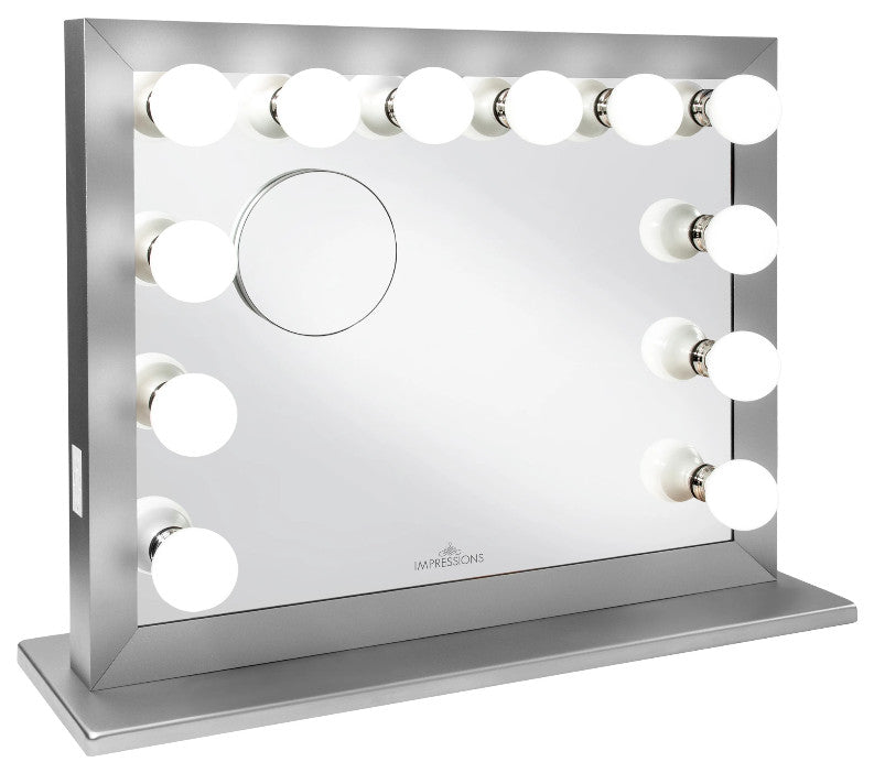 Starlight Plus Makeup Vanity Mirror, Silver, Non-Bt