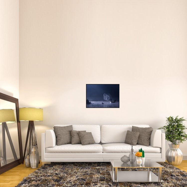 "Capture The Light" Framed Canvas Giclee by Nunu Rizani, 31x22"
