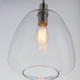 Maxim 11116CL Babylon 12"W Pendant - Satin Nickel