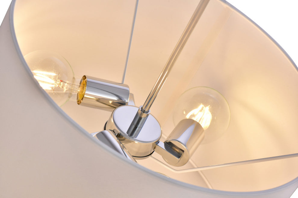 Lazzur Aujon 3 Light 16" Polished Chrome Pendant